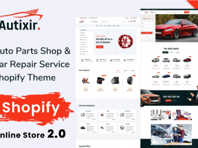 Autixir - Auto Parts Shop Shopify Theme OS 2.0