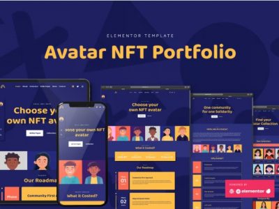 Avatar - NFT Portfolio Elementor Template Kit