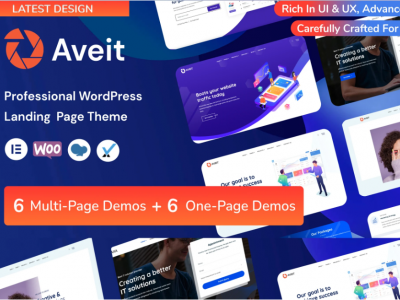Aveti - Elementor Landing Page WordPress Theme