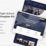Aviationaly - Aviation & Flight School Elementor Template Kit