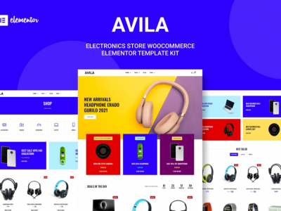 Avila - Electronic WooCommerce Elementor Template Kit