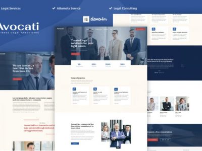 Avocati - Law Firm & Attorney Elementor Template Kit