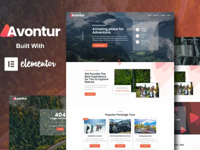 Avontur - Modern Tour & Travel Elementor Template Kit