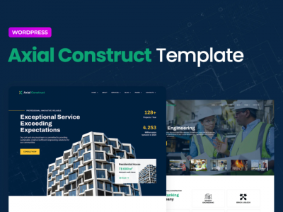 Axial – Construction Company Elementor Template Kit