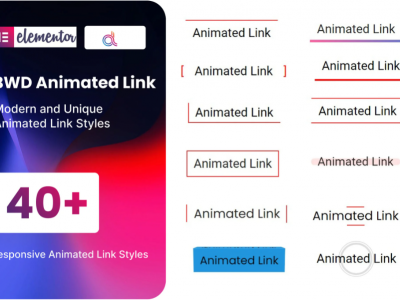 BWD Animated Link addon for elementor