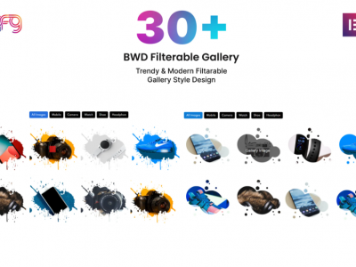 BWD Filterable Gallery addon for elementor