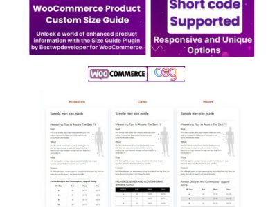 BWD Product Custom Size Guide For WooCommerce