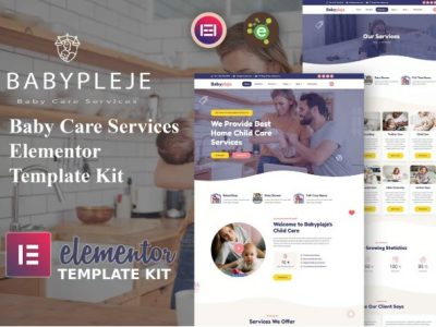 Babypleje - Baby Care Services Elementor Template Kit