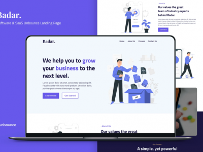 Badar — Software & SaaS Unbounce Landing Page