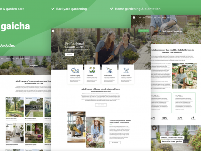 Bagaicha - Landscape & Gardening Elementor Template Kit