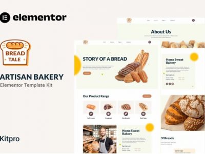 Baketale - Artisan Bakery Elementor Template Kit