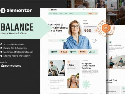 Balance - Mental Health Clinic Elementor Template Kit