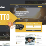Balatto - Car Rental Company Elementor Pro Template Kit