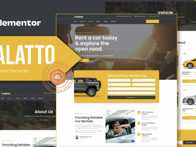Balatto - Car Rental Company Elementor Pro Template Kit