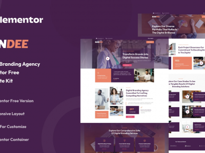 Bandee - Digital Branding Agency Elementor Template Kit