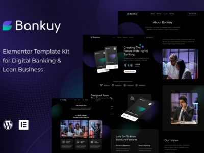 Bankuy - Digital Banking & Business Loan Elementor Template Kit