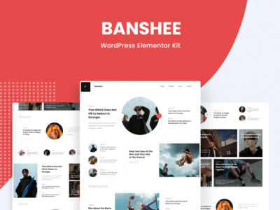 Banshee - News & Magazine WordPress Elementor Pro Template Kit