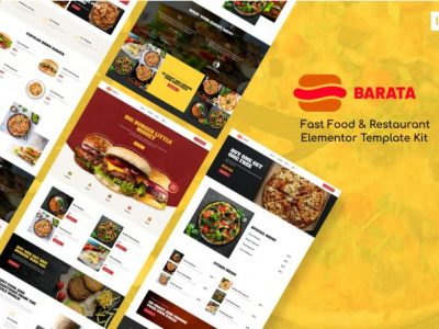 Barata - Fast Food & Burger Elementor Template Kit
