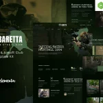 Baretta – Paintball & Airsoft Club Elementor Template Kit