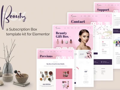 BeautyBox - Subscription Box Elementor Template Kit