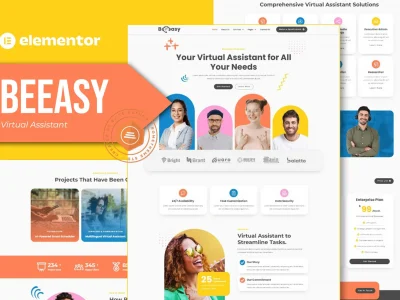 Beeasy - Virtual Assistant Elementor Pro Template Kit
