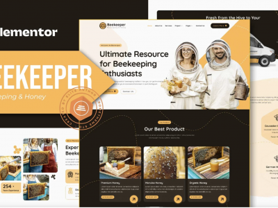 Beekeeper - Beekeeping & Honey Elementor Template Kit