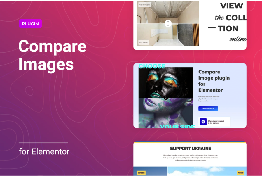 Before and After Image Compare for Elementor