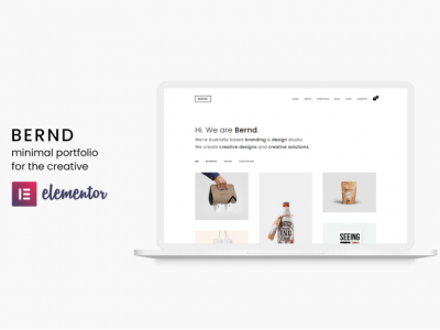 Bernd - Minimal WordPress Portfolio Theme