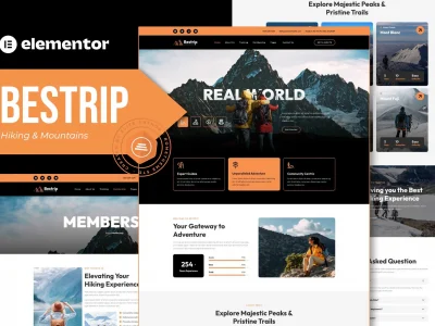 Bestrip - Hiking & Mountain Elementor Template Kit