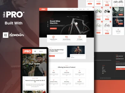 BikePro - WooCommerce Elementor Template Kit