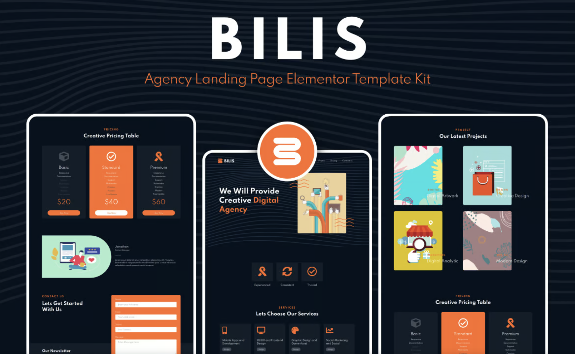Bilis - Agency Landing Page Elementor Block Kit