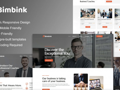 Bimbink - Business Coach & Consulting Elementor Template Kit