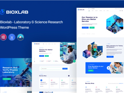 Bioxlab - Laboratory & Science Research WP Theme