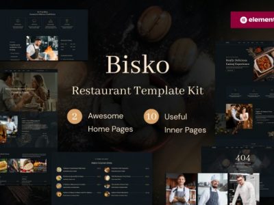 Bisko - Restaurant & Cafe Elementor Template Kit