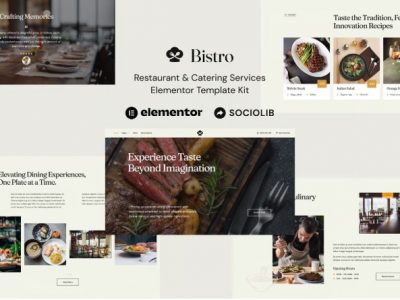 Bistro - Restaurant & Catering Services Elementor Template Kit