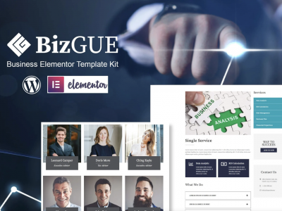 BizGUE - Business Elementor Template Kit