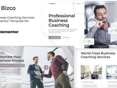 Bizco - Business Coaching Elementor Template Kit