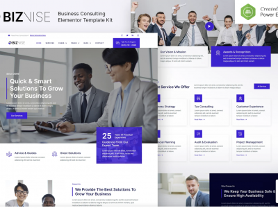 Biznise – Business Consulting Elementor Template Kit
