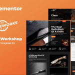 Bladeworks - Knife Workshop Elementor Template Kit