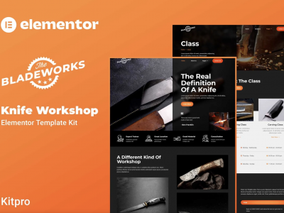 Bladeworks - Knife Workshop Elementor Template Kit