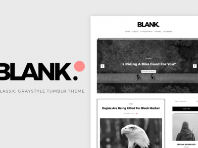 Blank Gray-style Tumblr Theme