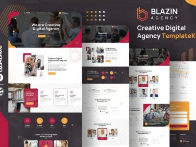 Blazin - Creative Digital Agency Elementor Template Kit