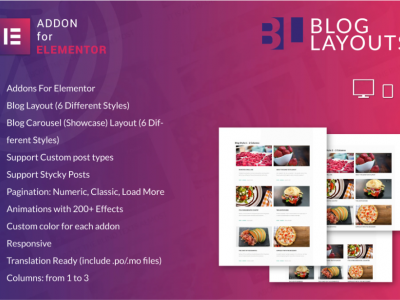 Blog Layouts for Elementor WordPress Plugin