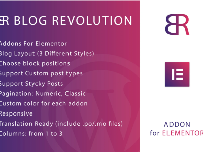 Blog Revolution for Elementor WordPress Plugin