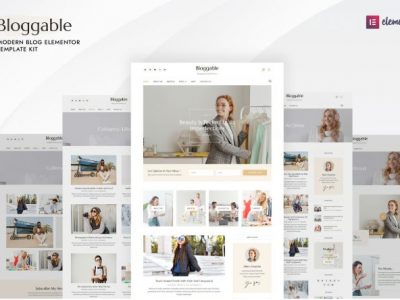 Bloggable - Modern Blog Elementor Template Kit
