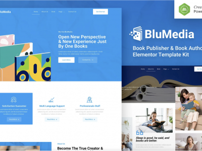 BluMedia – Book Publisher & Book Author Elementor Template Kit