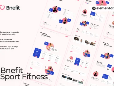 Bnefit - Gym & Fitness Center Elementor Template Kit