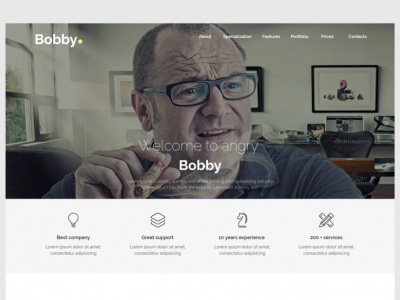 Bobby - Creative Service Unbounce Landing Page