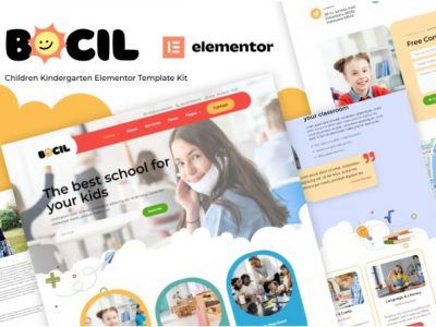 Bocil - Children Kindergarten Elementor Template Kit