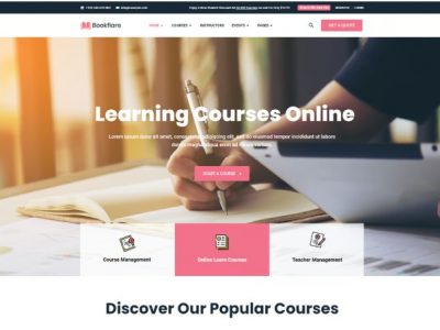 Bookflare – Modern Education & Online Learning Elementor Template Kit